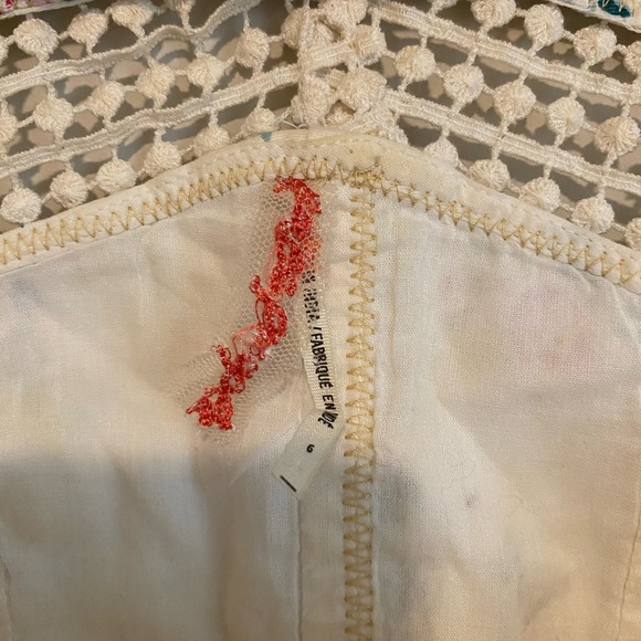 Free People Ivory Floral corset Top - Picture 6 of 6